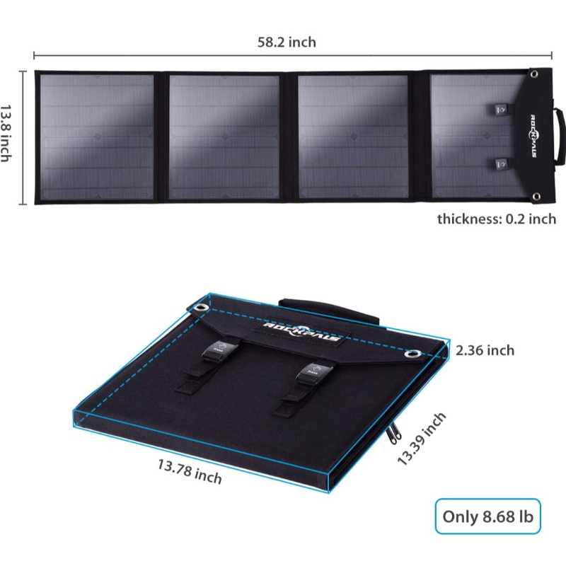 60W Solar foldepose